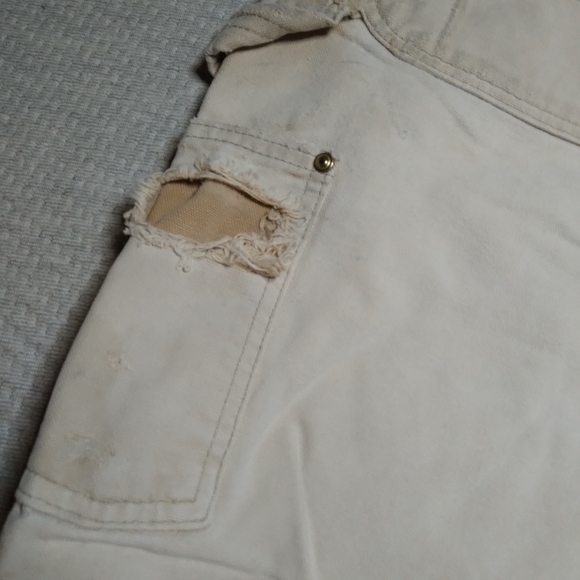 Vintage Carhartt Jean's Work Worn Union Made In USA Sz 42 Double Knee - Picture 7 of 14